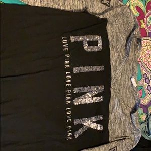 Pink long sleeved shirt